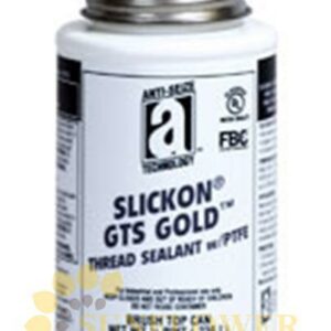 54008, SLICKON® GTS GOLD™ Thread Sealant with PTFE – 8 oz Brush Top