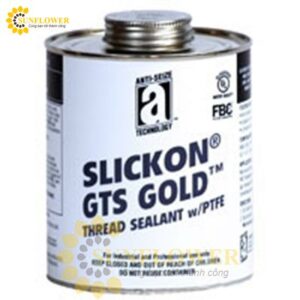 54026, SLICKON® GTS GOLD™ Thread Sealant with PTFE – 1 qt Brush Top