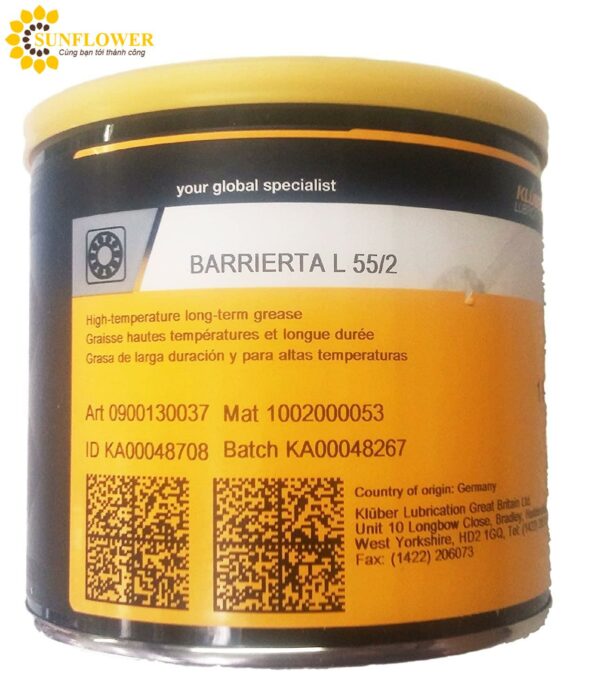 Chất bôi trơn Kluber BARRIERTA L55 / 2