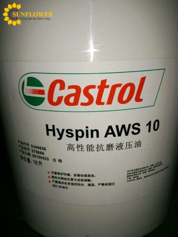 Dầu thủy lực Castrol Hyspin AWS 10 15 22 32 46 68
