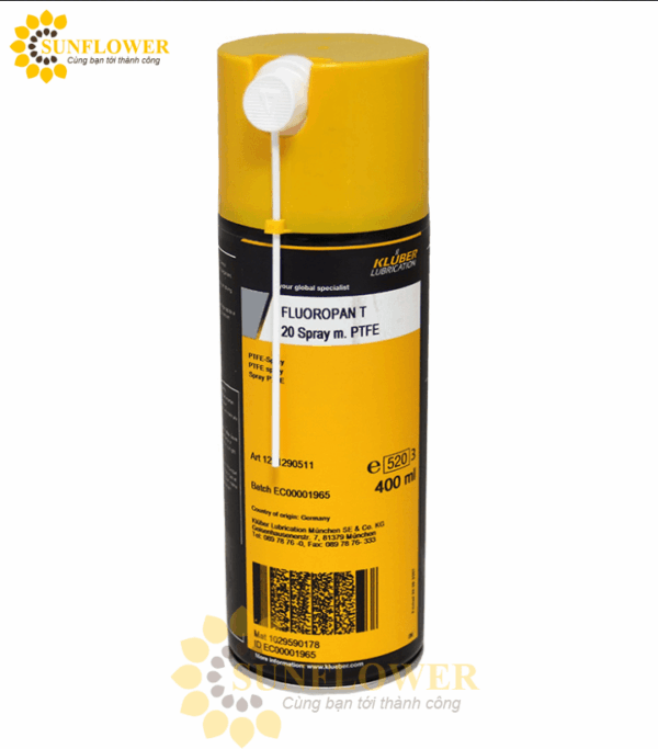 Chất phủ bề mặt PTFE hóa cứng trong không khí Fluoropan T 20 Spray
