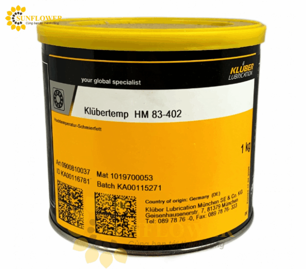 Mỡ bôi trơn Klubertemp HM 83-402