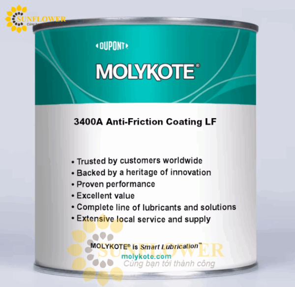 MOLYKOTE 3400A Anti-Friction Coating LF – Lớp phủ chống ma sát