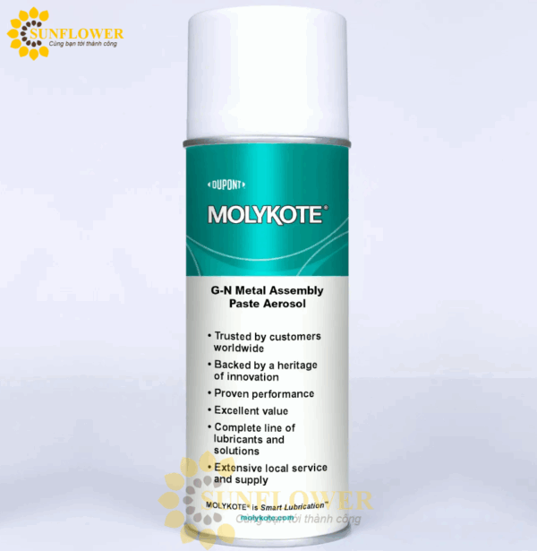 MOLYKOTE G-n Metal Assembly Spray – Bình xịt dầu bôi trơn